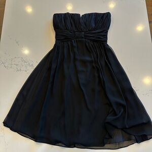 Black White House black market size 0 strapless dress